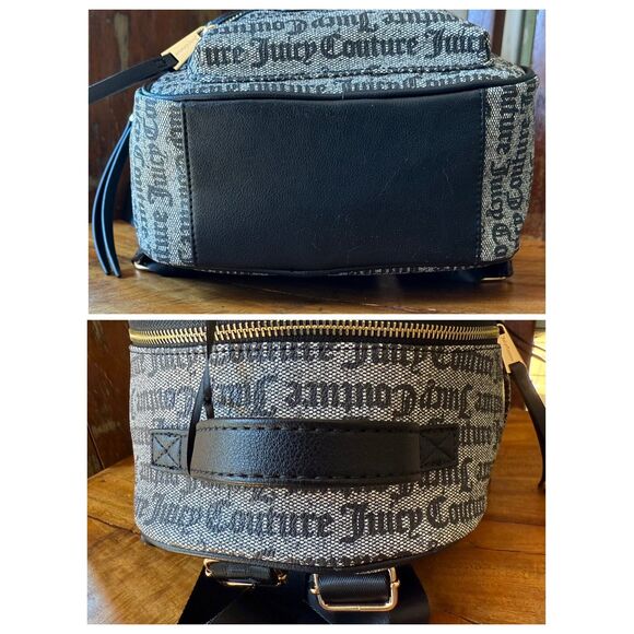 NWT Juicy Couture Rosie Mini Backpack Black - Picture 4 of 9